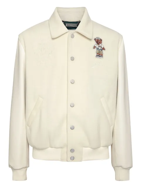 Philipp Plein bear-embroidered jacket