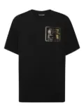 Plein Sport gold-detail cotton T-shirt - Black