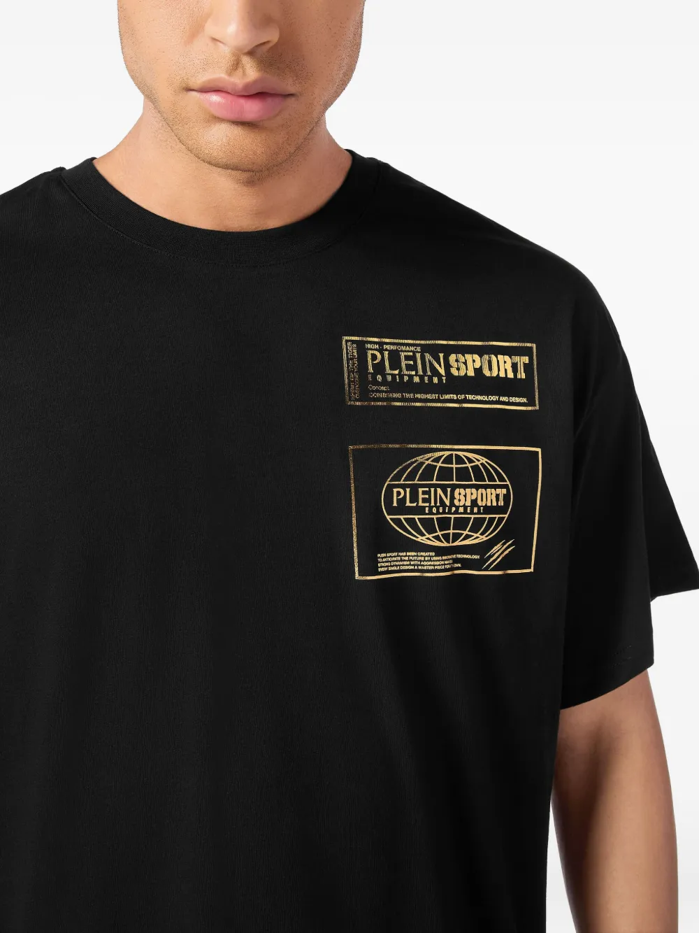 Plein Sport cotton T-shirt Zwart