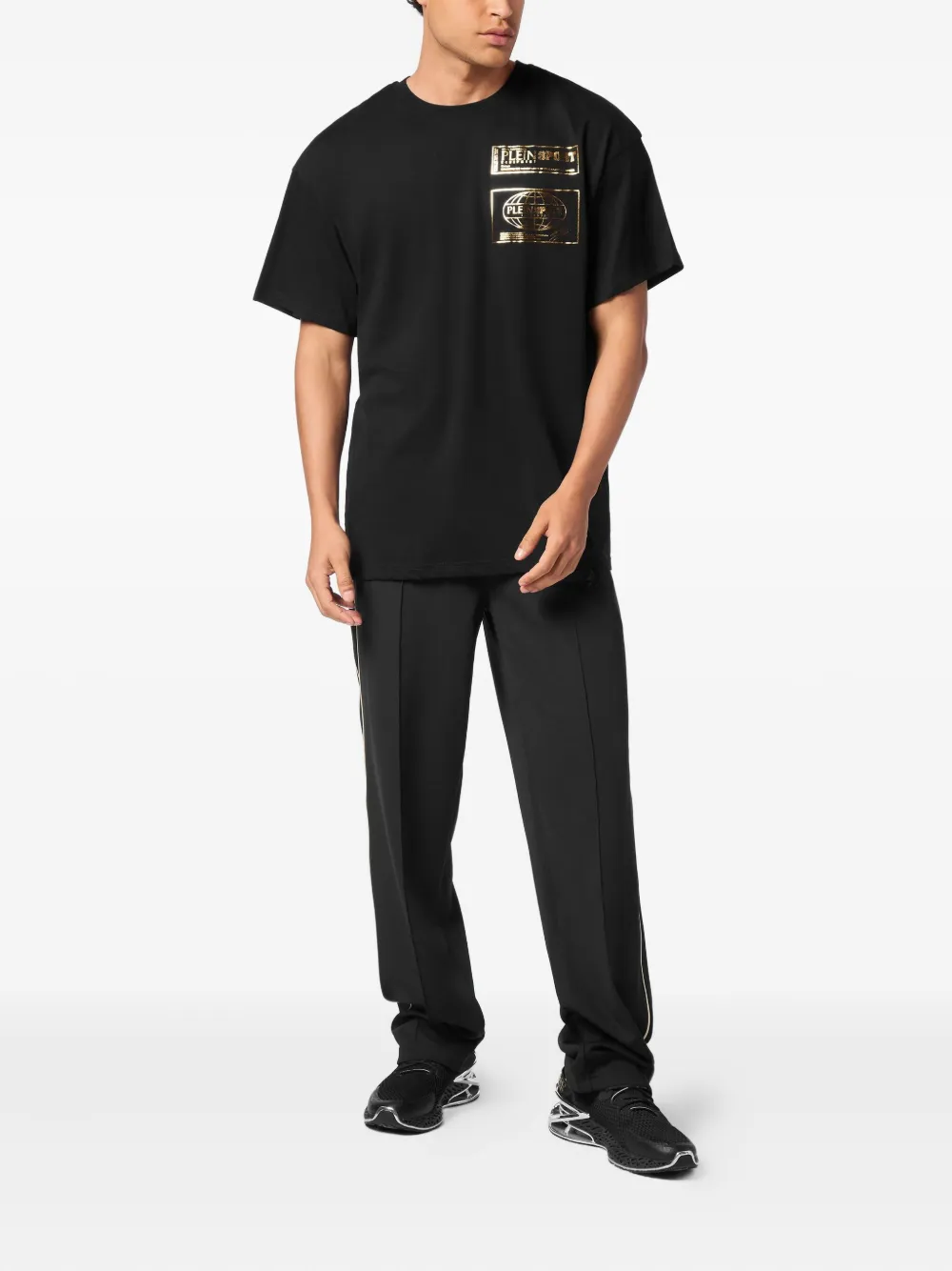 Plein Sport cotton T-shirt Zwart