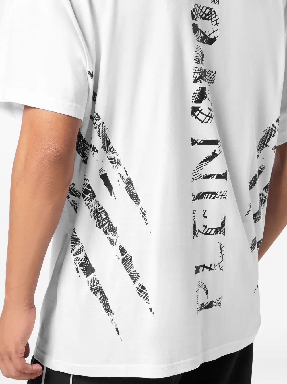 Plein Sport claw-print cotton T-shirt Wit