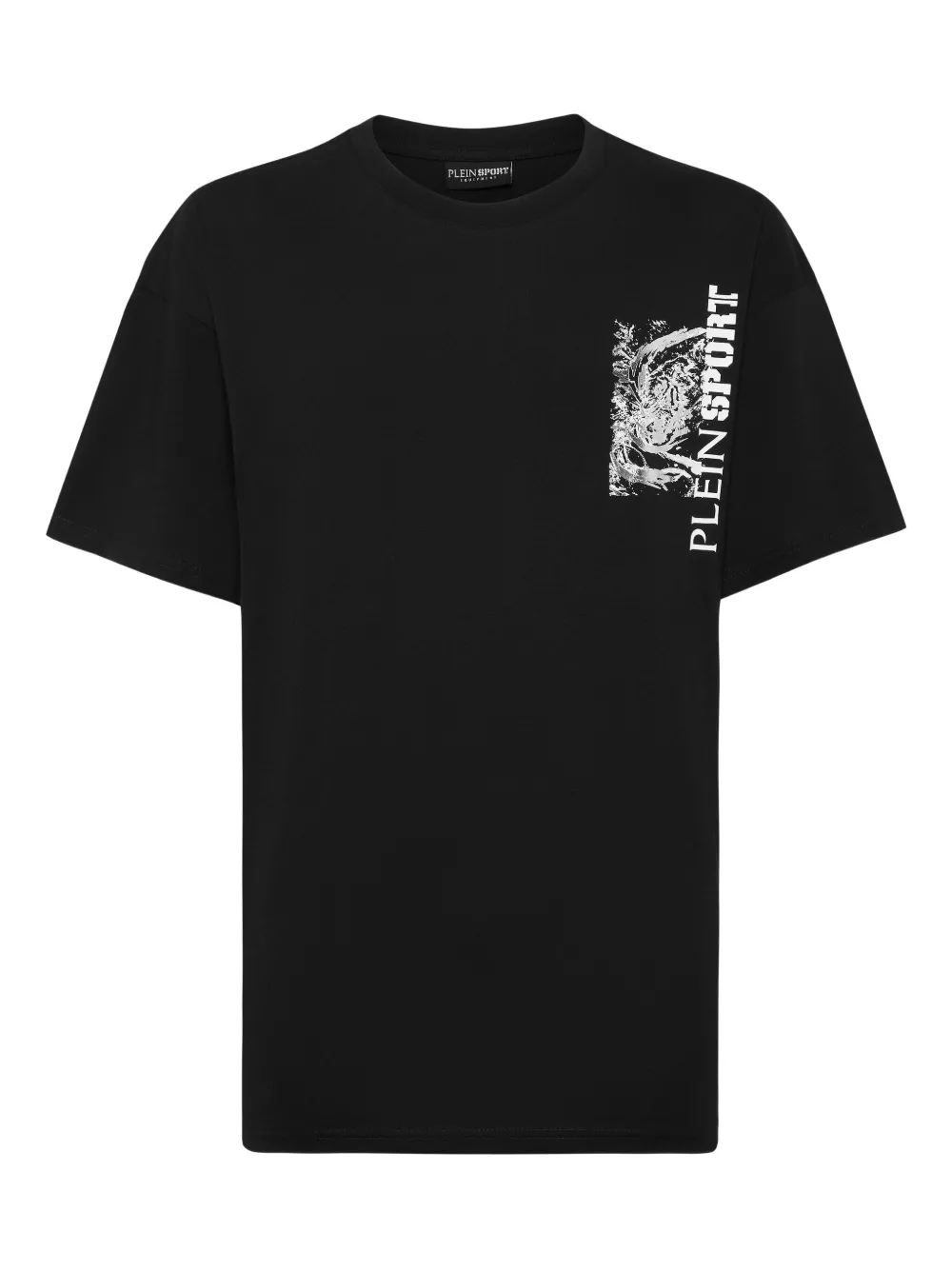 tiger-print cotton T-shirt