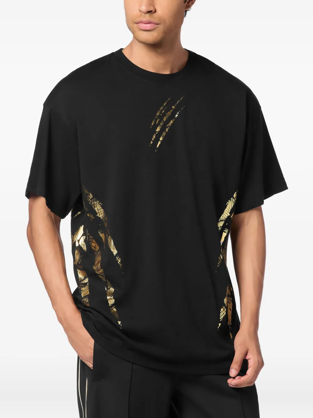 Plein Sport cotton T-shirt Zwart