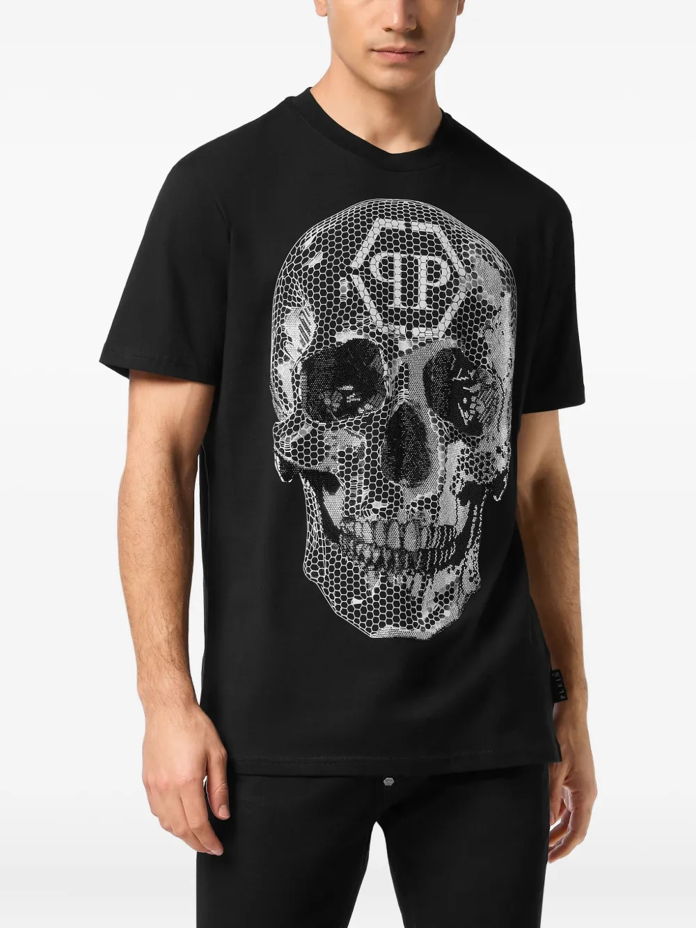 Philipp Plein T-shirt met doodskopprint Zwart