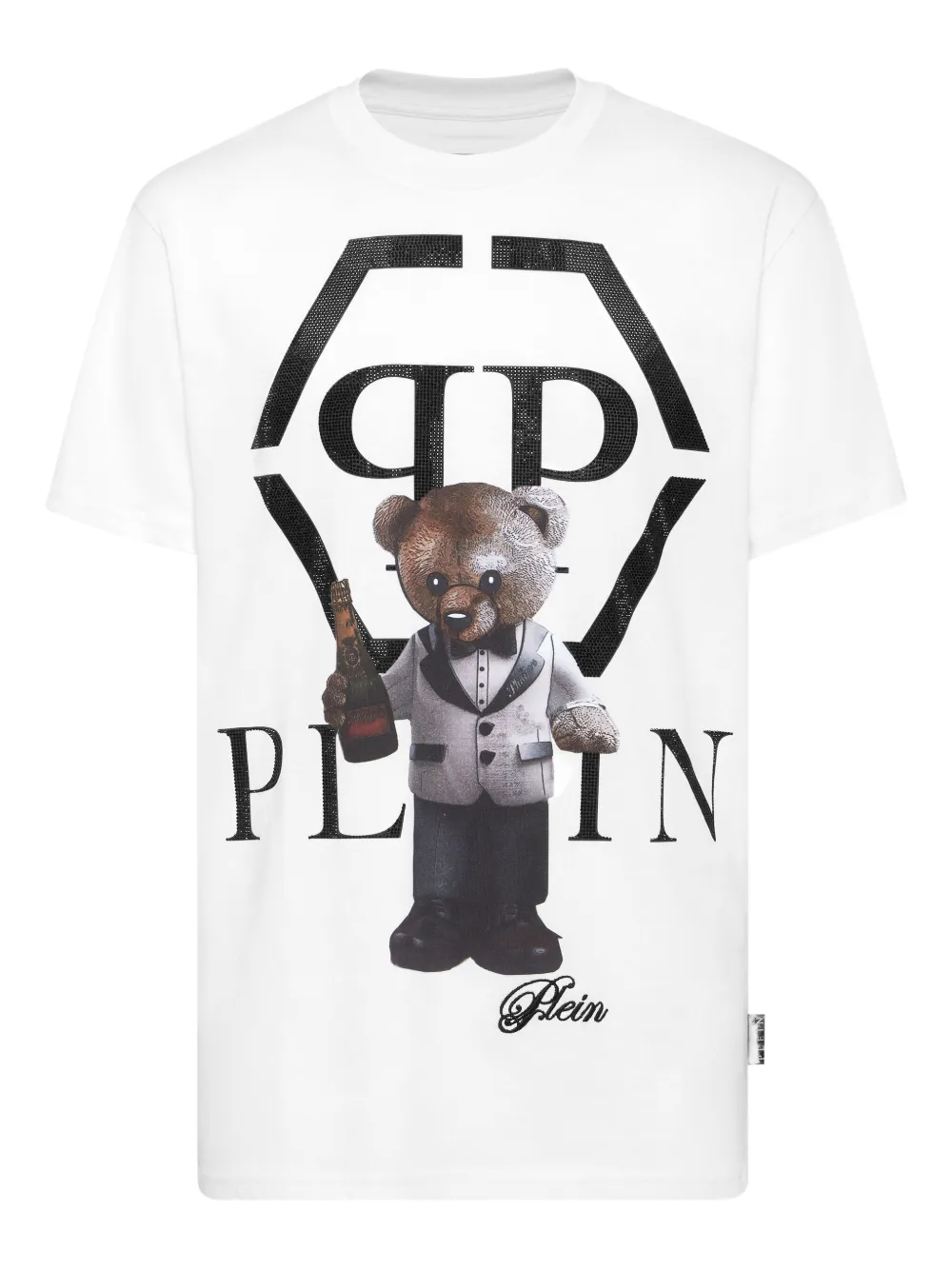 Philipp Plein T-shirt met teddybeerprint Wit