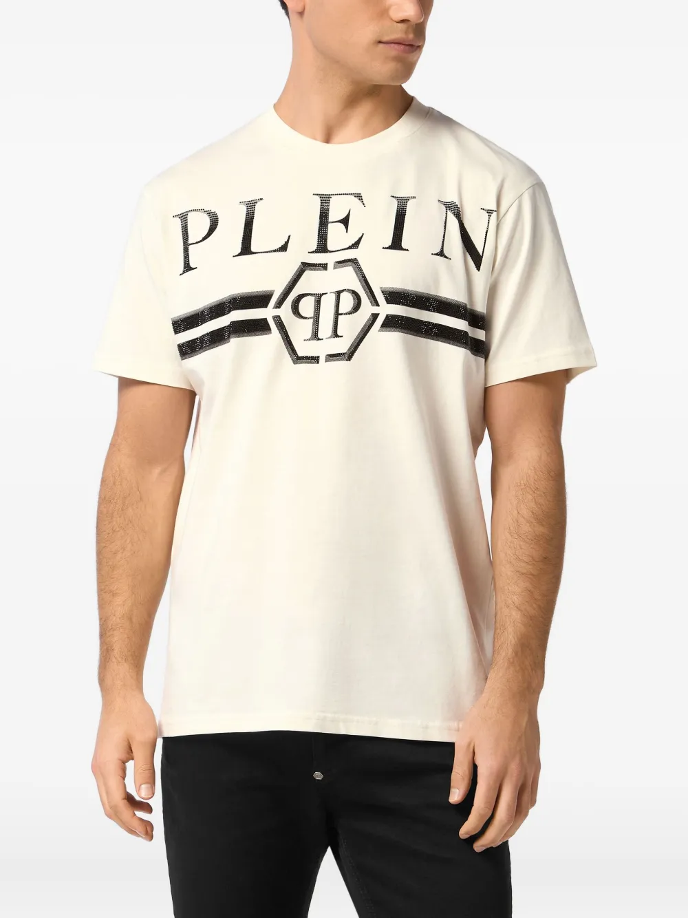 Philipp Plein T-shirt met logoprint Wit