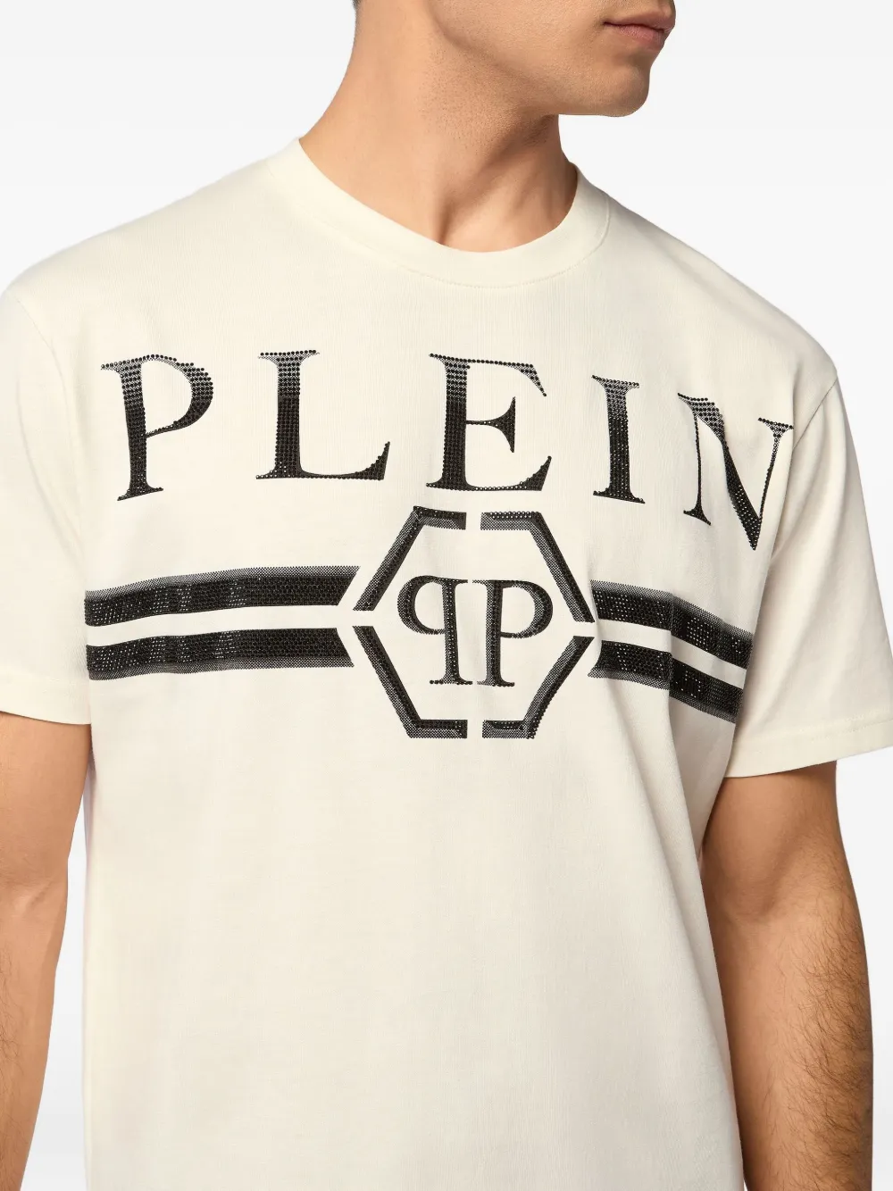 Philipp Plein T-shirt met logoprint Wit