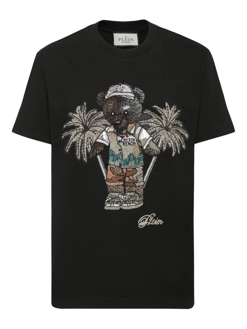 Philipp Plein t-shirt à motif brodé | noir | Image 1