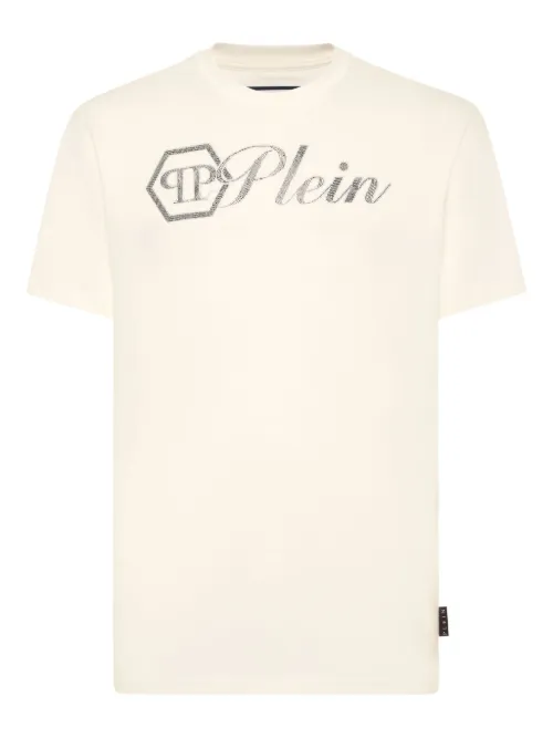 T-shirt à logo strassé - Philipp Plein - Modalova