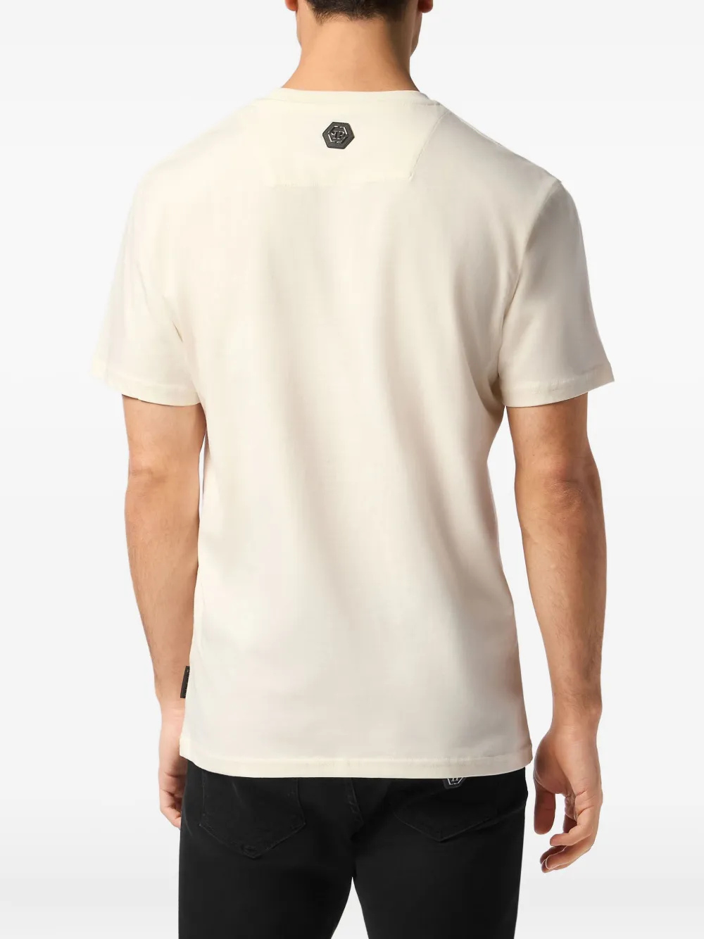 Philipp Plein T-shirt verfraaid met logo Wit