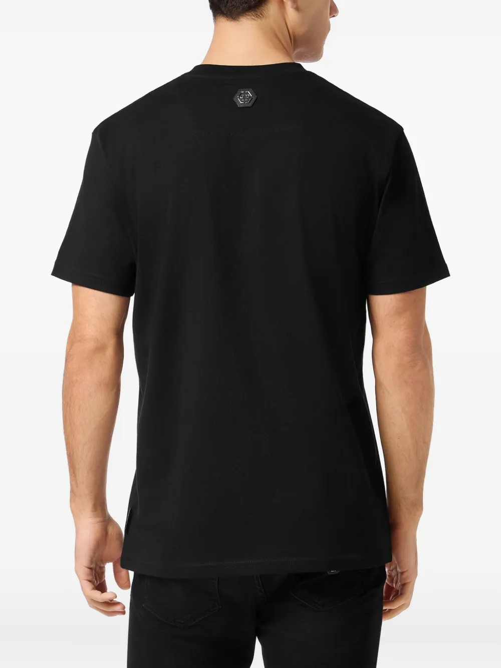 Philipp Plein T-shirt verfraaid met logo Zwart