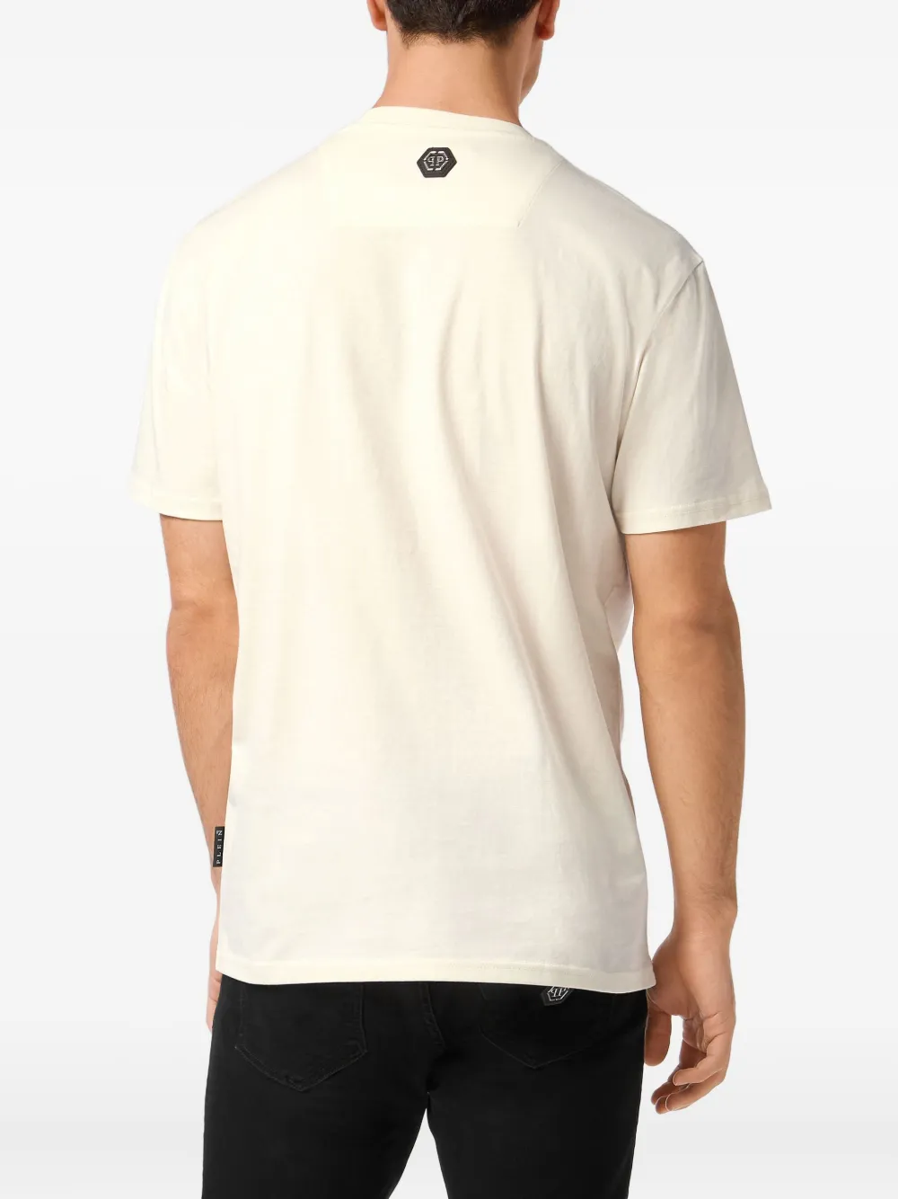 Philipp Plein T-shirt verfraaid met logo Wit
