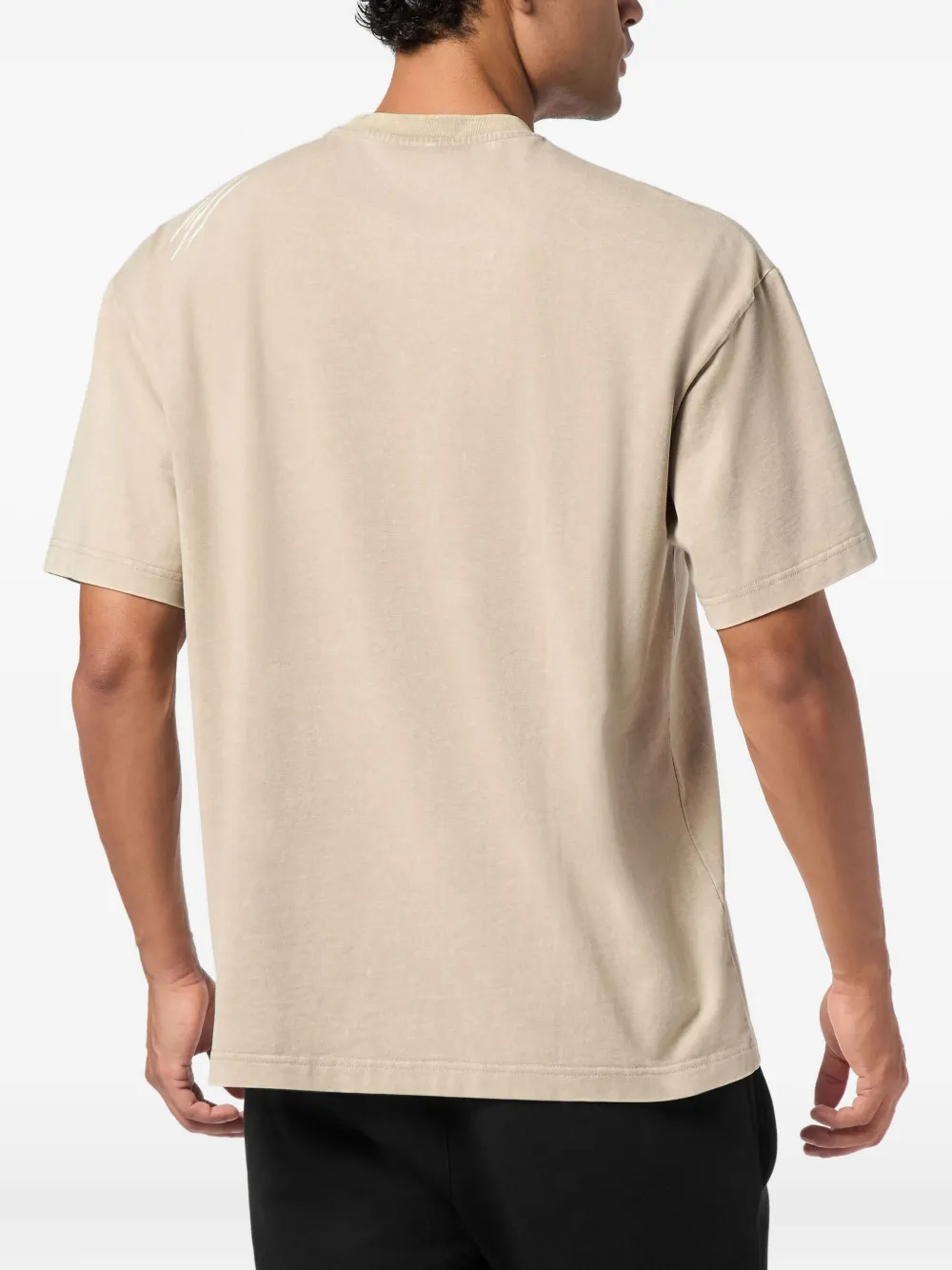 Plein Sport Logo-patch T-shirt In Neutral