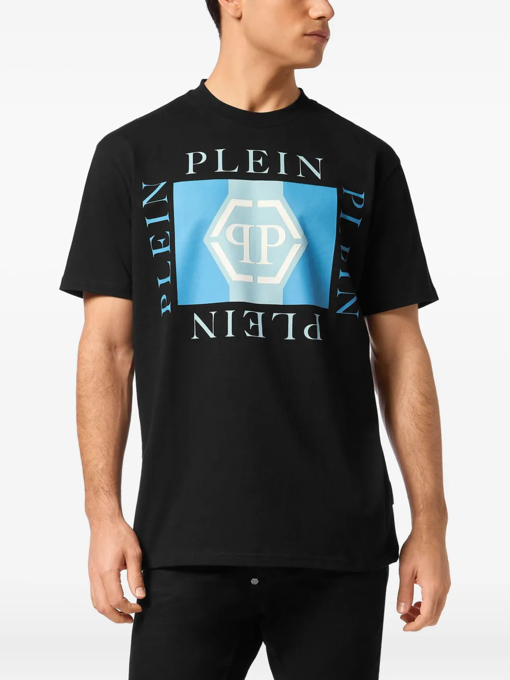 Philipp Plein T-shirt met logoprint Zwart