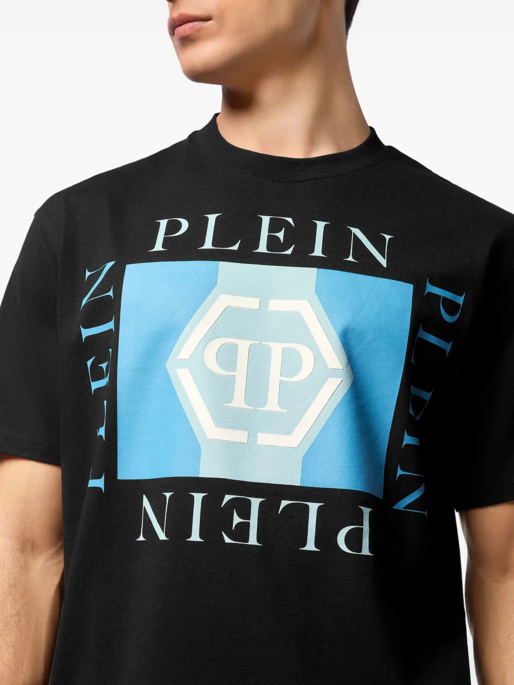 Philipp Plein T-shirt met logoprint Zwart