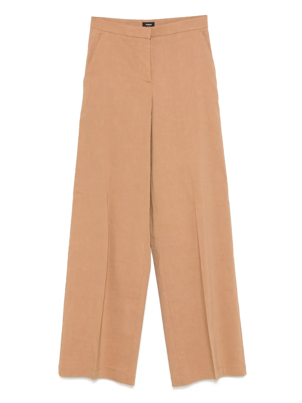 pressed-crease trousers