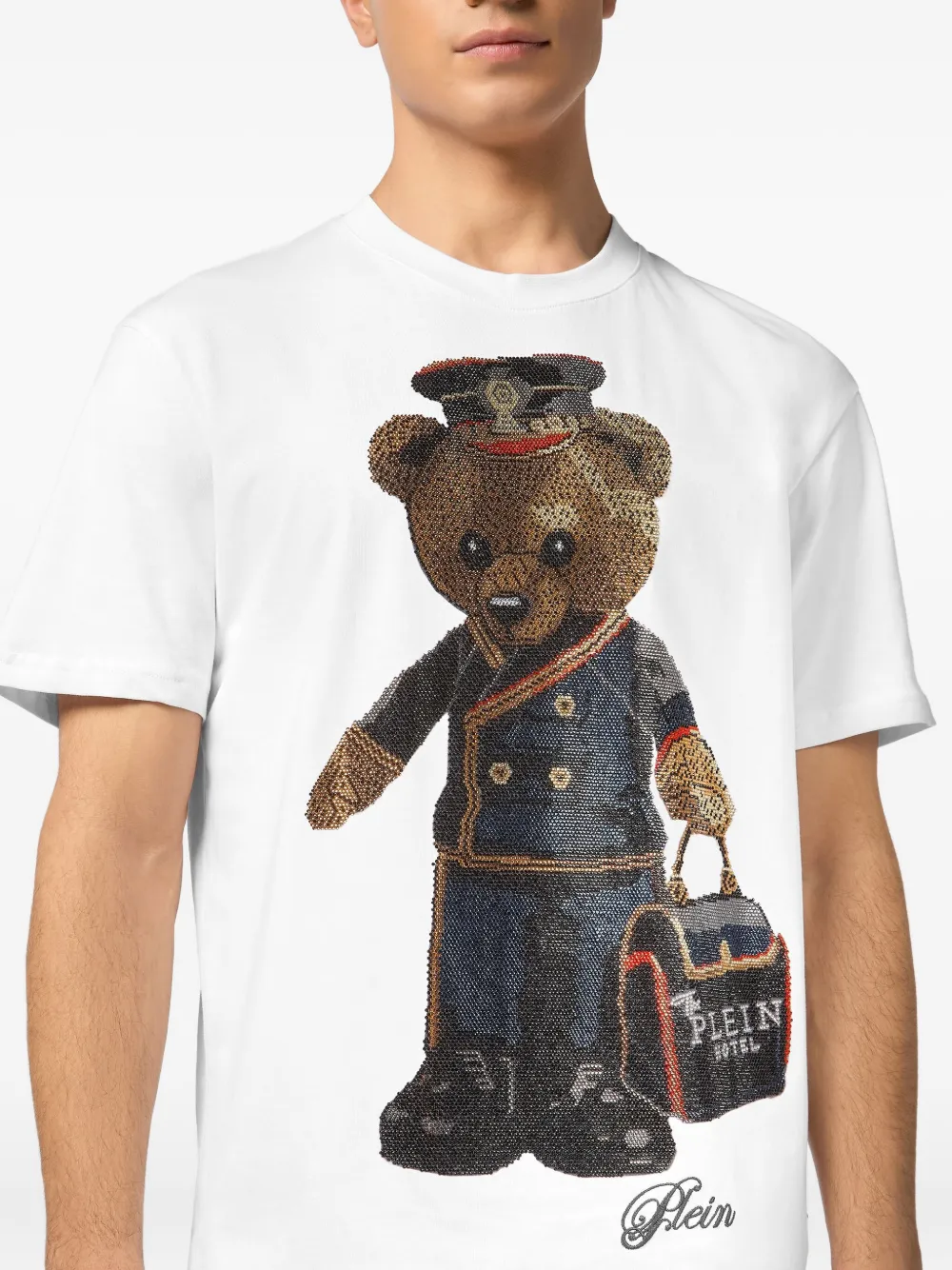 Philipp Plein T-shirt met teddybeer Wit
