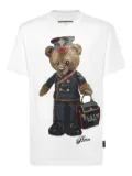 Philipp Plein teddy bear-embellished T-shirt - White