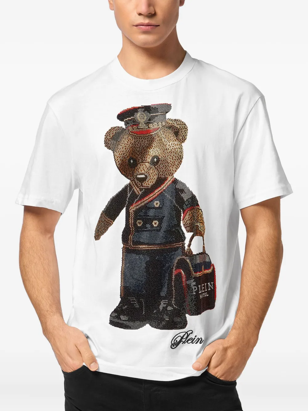 Philipp Plein teddy bear-embellished T-shirt | T-Shirts | Image 2