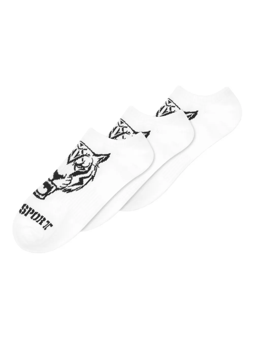 Plein Sport tiger-print socket sock (pack of three) | White | Image 1