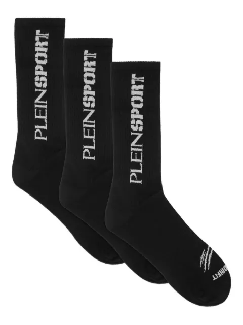 Plein Sport logo-detail socks (pack of three)