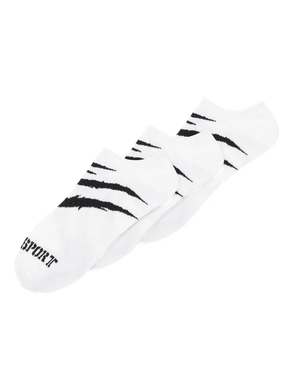 Plein Sport scratch-print socket socks (pack of three) | White | Image 1