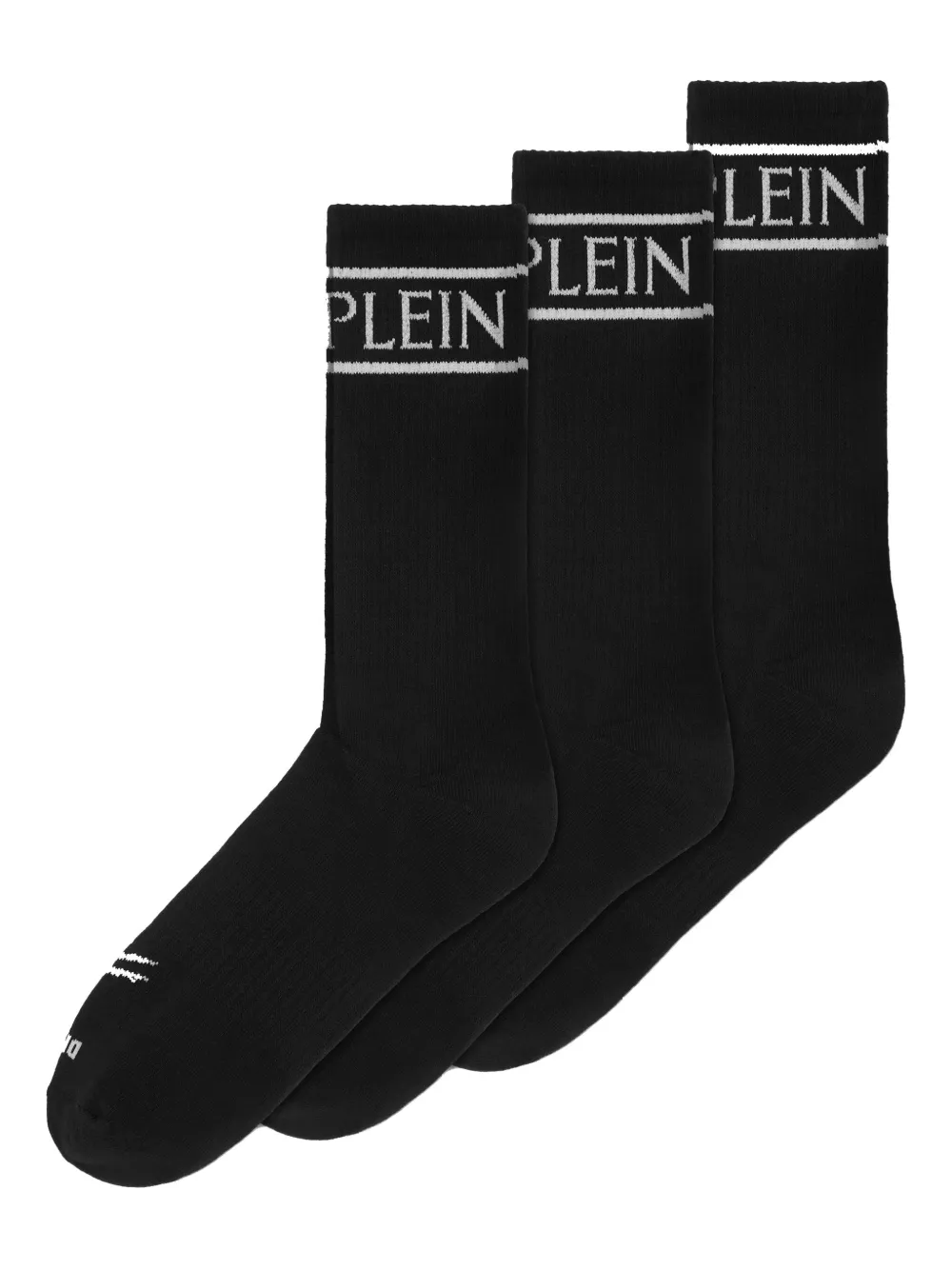 Plein Sport logo-band socks (pack of three) | Black | Image 1