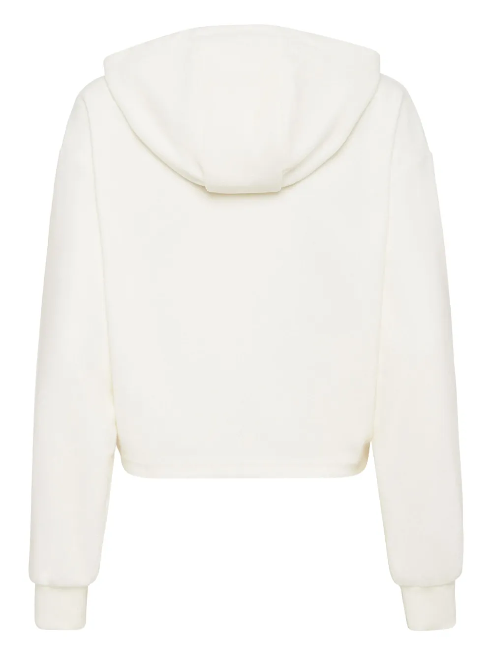 Plein Sport Sponge sweater met capuchon Beige