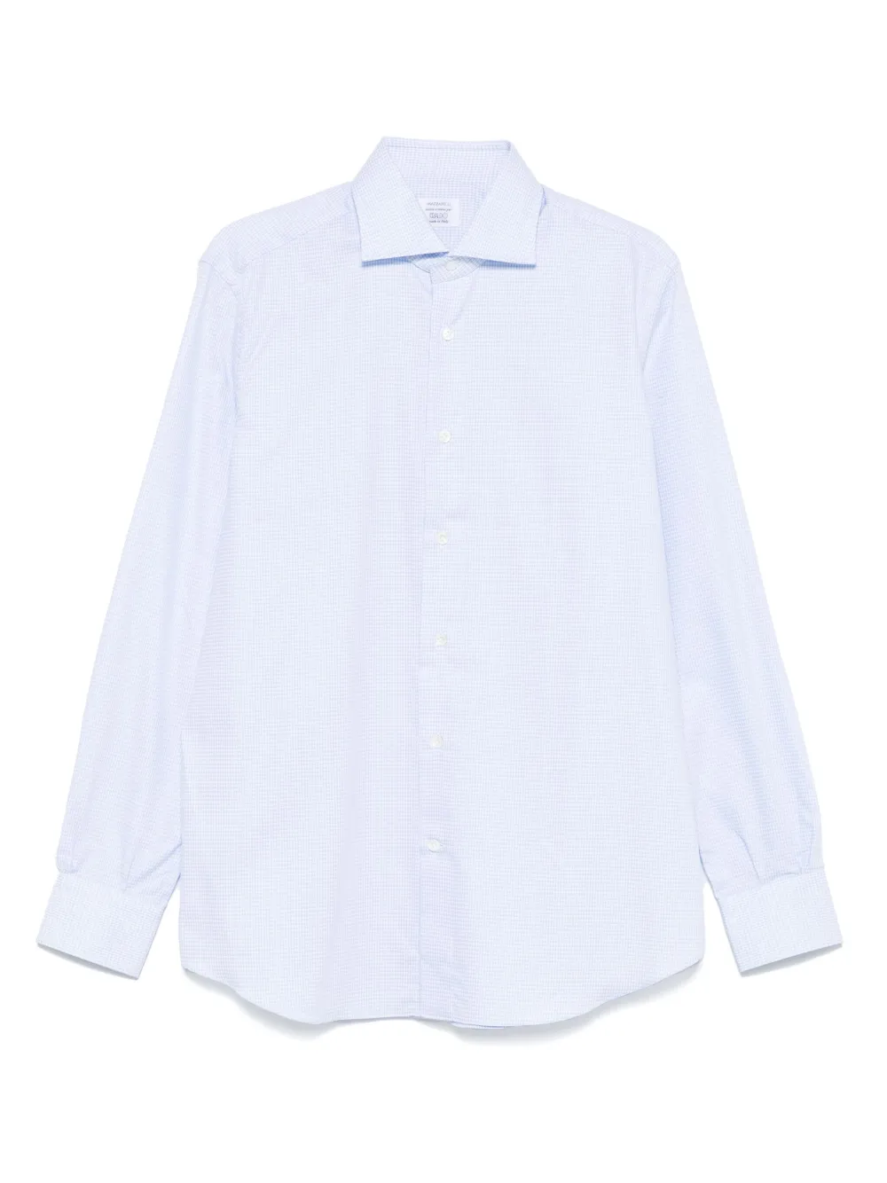 Mazzarelli patterned-jacquard shirt | Blue | Image 1