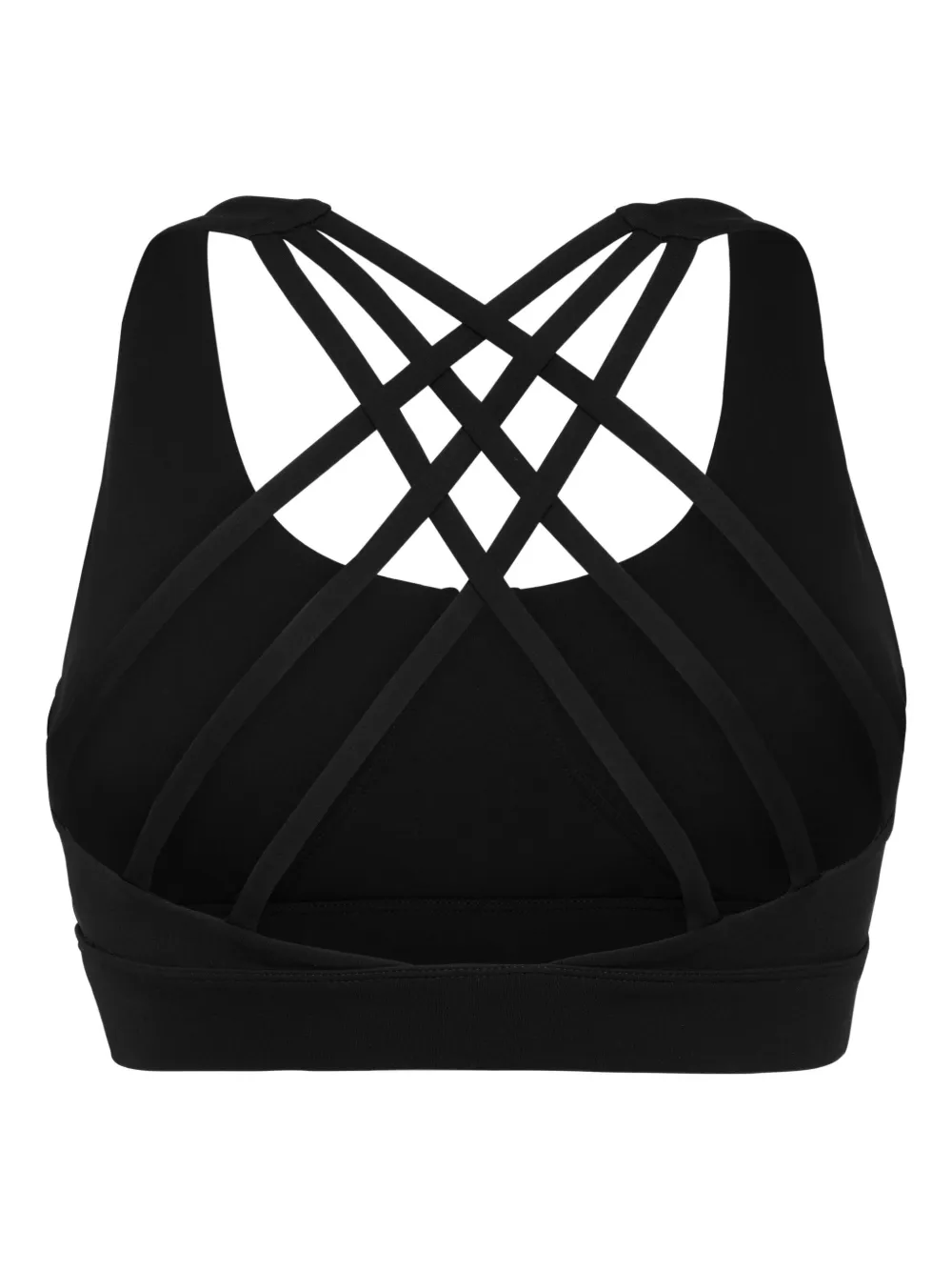 Plein Sport Crisscross-strap Sports Bra In Black