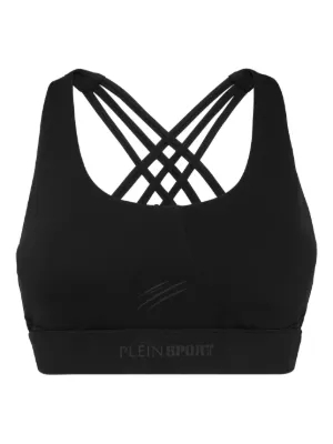 Sporty & Rich Bold Health Sports Bra | Black | FARFETCH RO