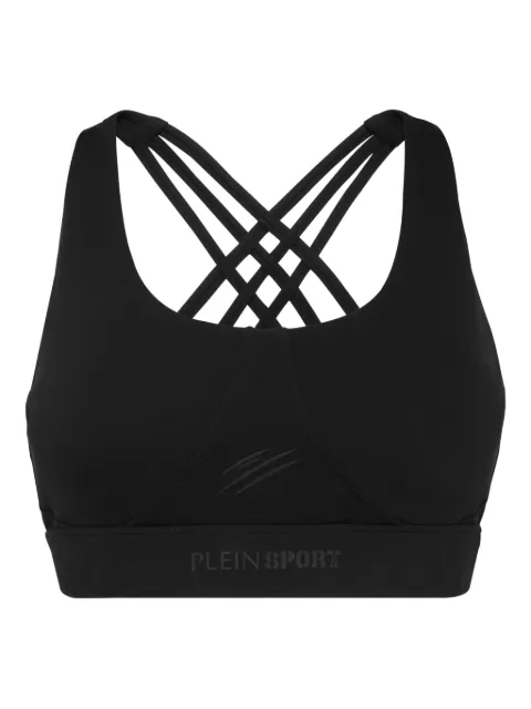 Plein Sport crisscross-strap sports bra