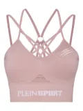Plein Sport criss-cross-strap sports bra - Pink