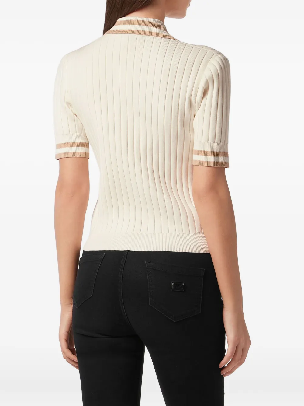 Philipp Plein Polotop met geborduurd logo Wit