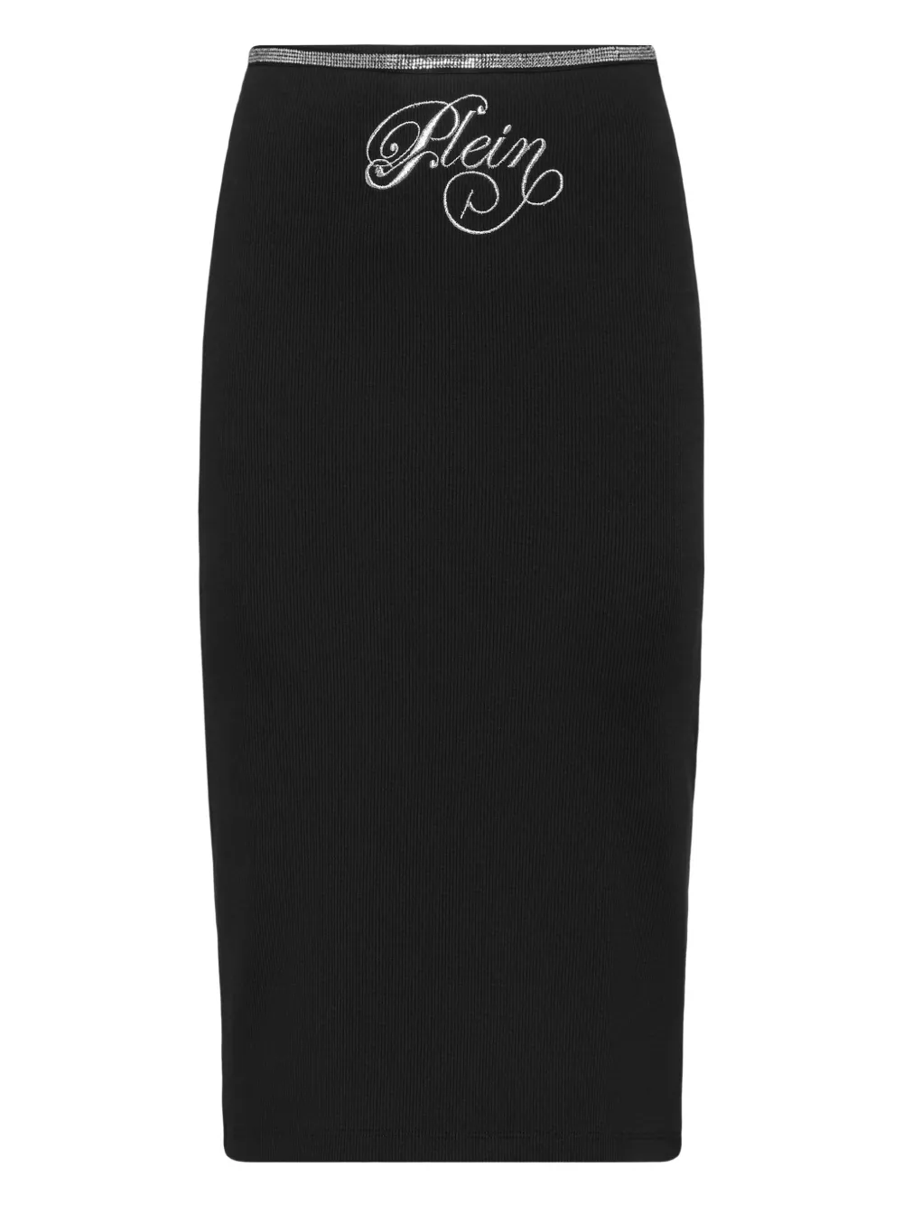 Philipp Plein Signature midi-rok Zwart