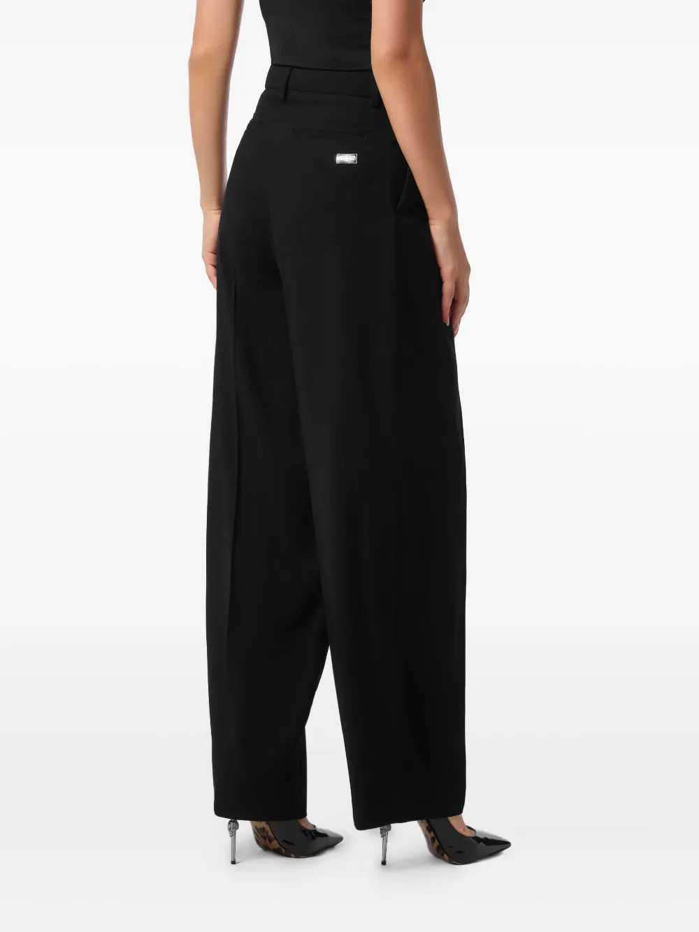 Philipp Plein Dame straight broek Zwart
