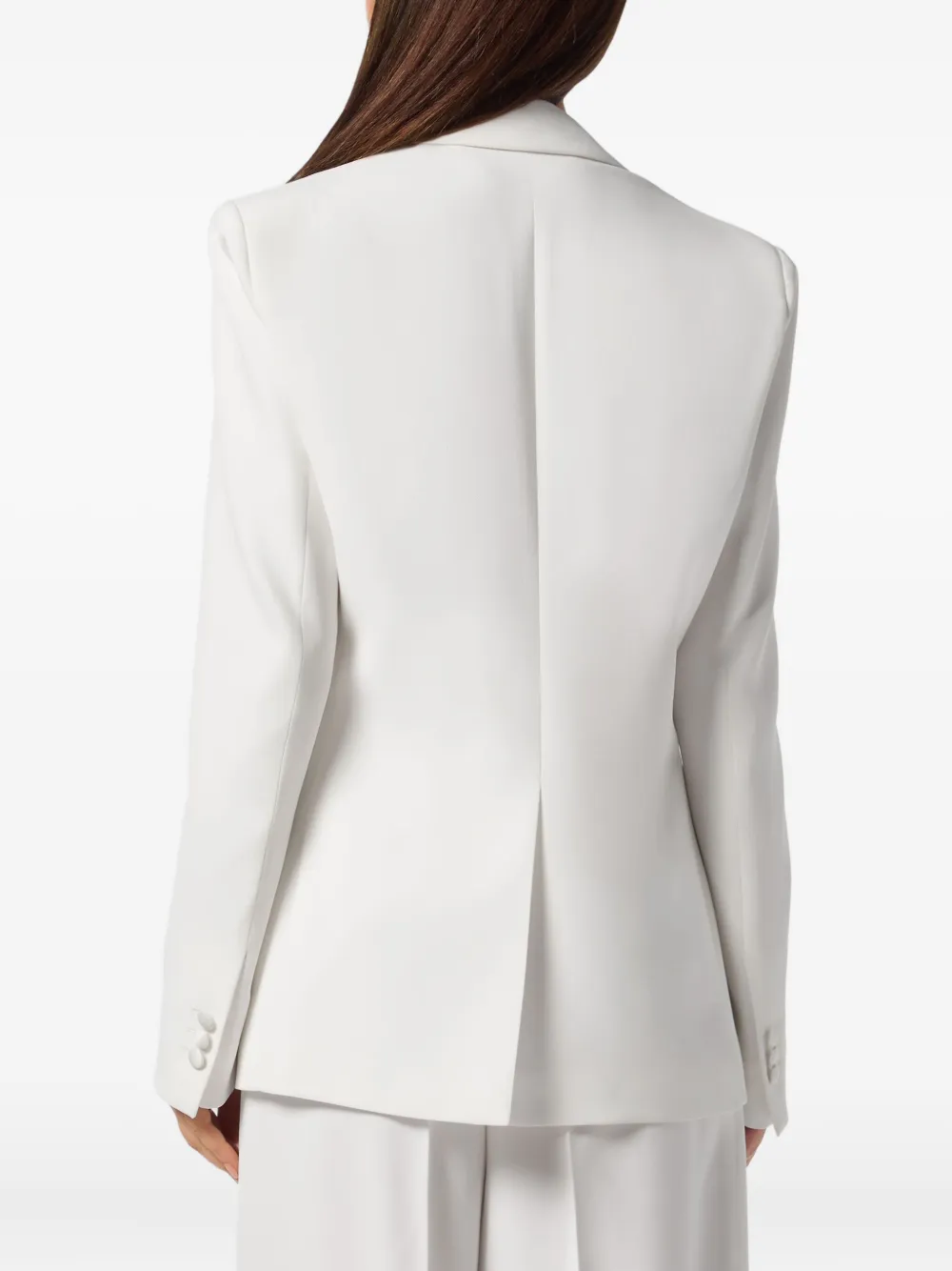 Philipp Plein Dame blazer met dubbele rij knopen Wit
