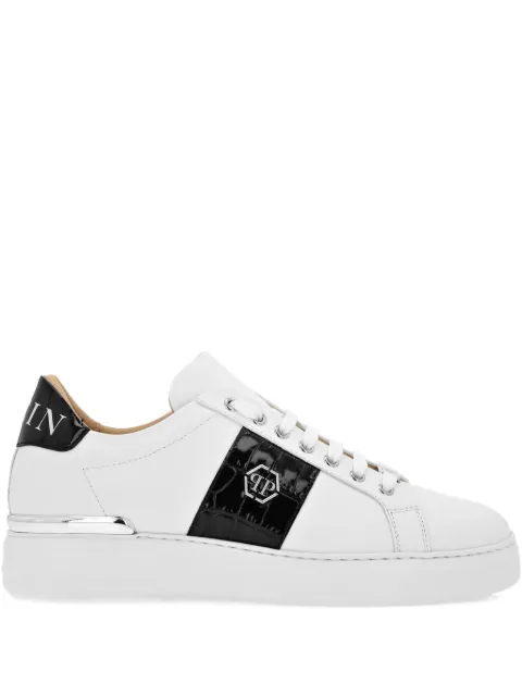 Philipp Plein кроссовки с тиснением под кожу крокодила
