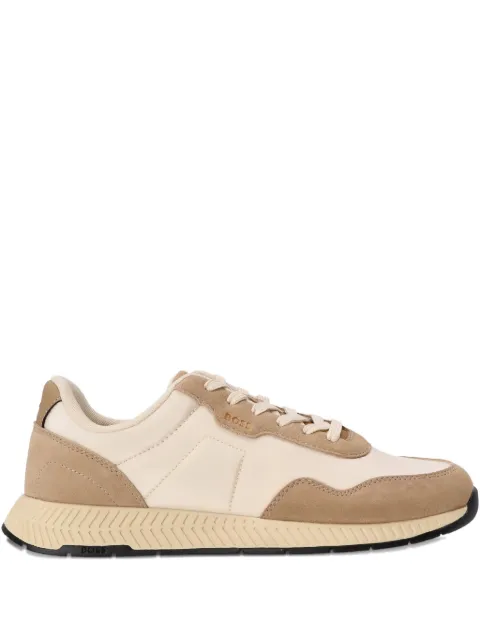 BOSS tenis con paneles de gamuza