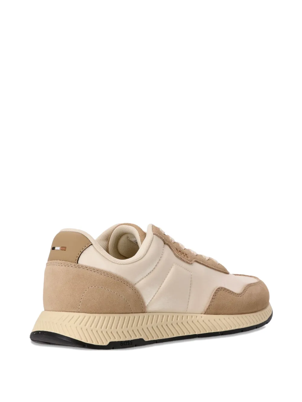 BOSS suede-panelled trainers Neutrals