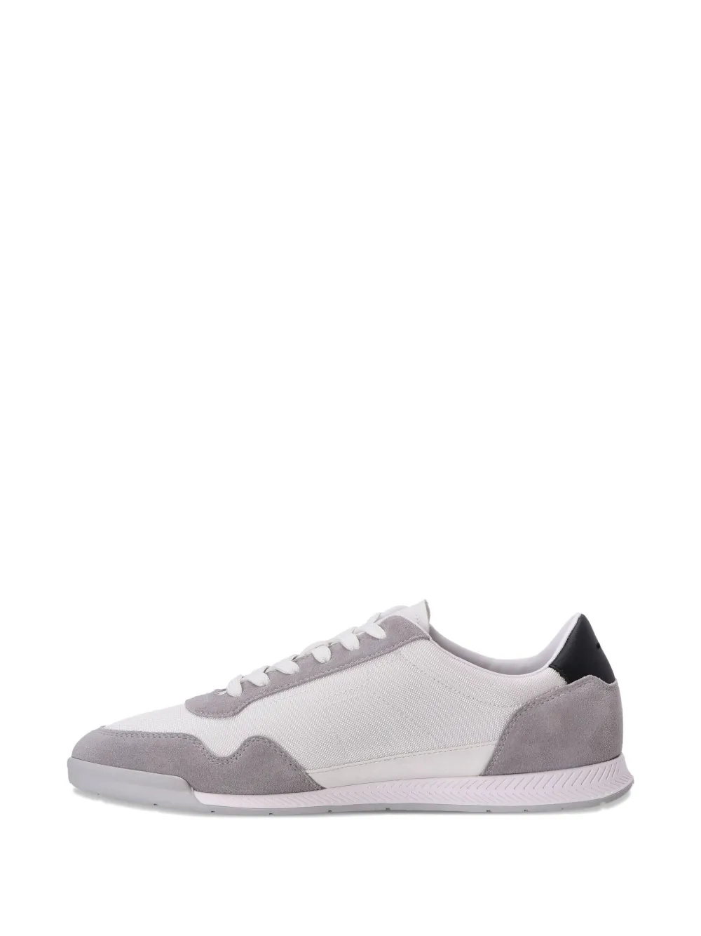 BOSS Athletic sneakers met suède vlakken Wit
