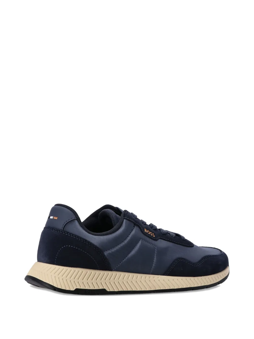 BOSS suede-panelled sneakers Blue