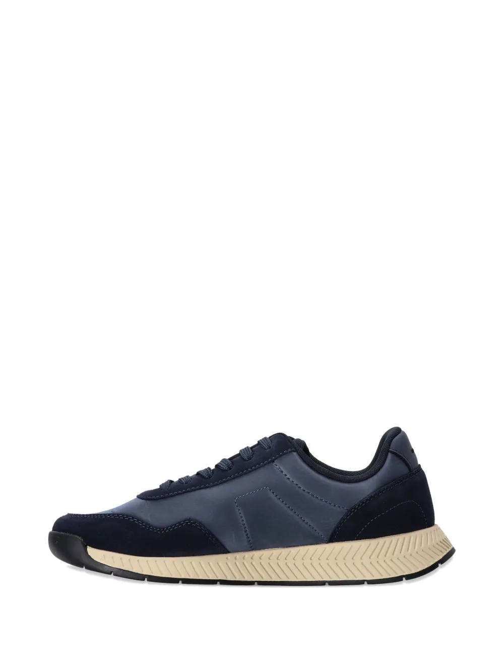 BOSS suede-panelled sneakers Blue