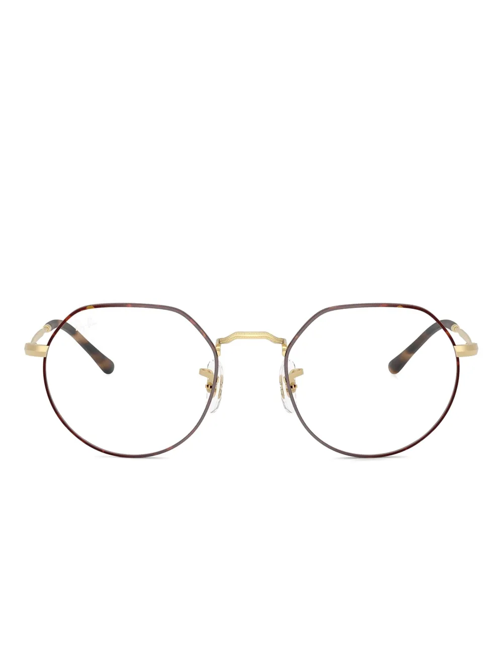 Ray-Ban Bril met geometrisch montuur Bruin