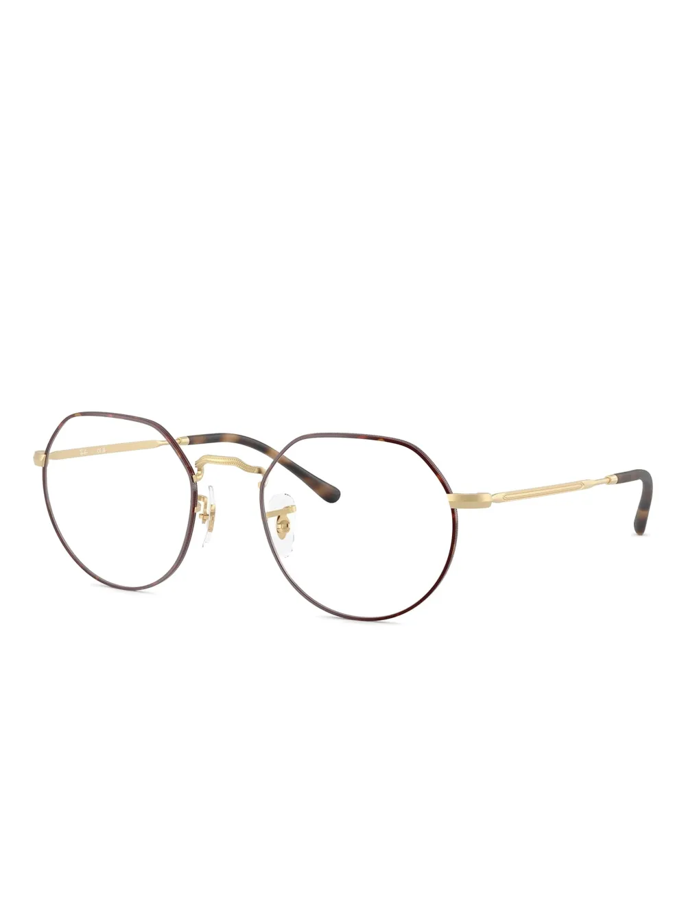 Ray-Ban Bril met geometrisch montuur Bruin