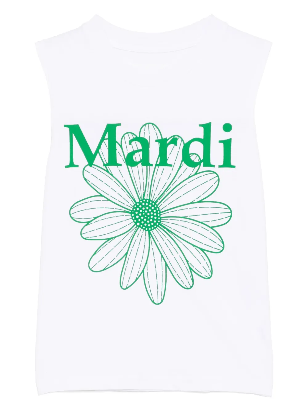 Mardi Mercredi Les Petites Flowermardi tanktop Wit