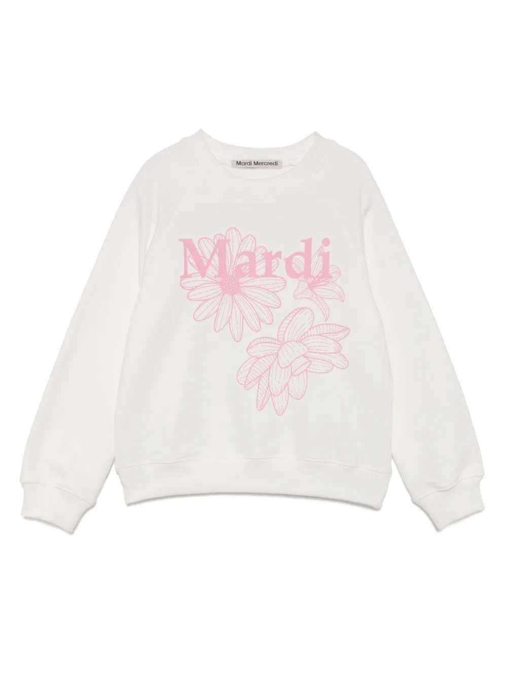 Mardi Mercredi Les Petites ロゴ スウェットシャツ - ホワイト Mardi Mercredi Les Petites ロゴ スウェットシャツ - ホワイト