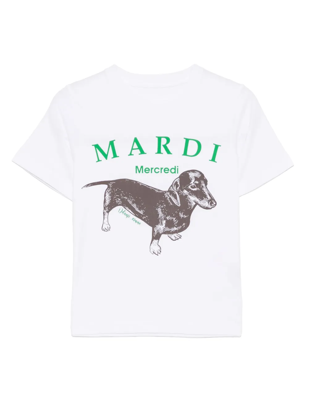 Mardi Mercredi Les Petites Ddanji Tシャツ - ホワイト Mardi Mercredi Les Petites Ddanji Tシャツ - ホワイト
