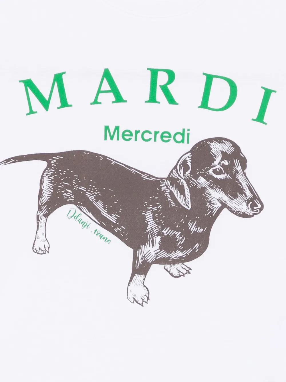 Mardi Mercredi Les Petites Ddanji T-shirt Wit