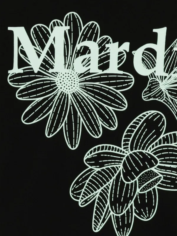 Mardi Mercredi TRIPLE FLOWER レディースキッズセット Mardi Mercredi Les Petites Triple Flower T-shirt | Black | FARFETCH